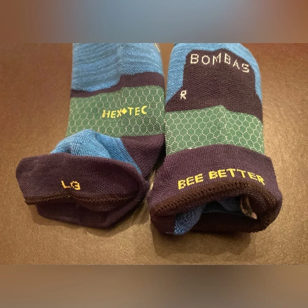 Bombas 2 Pair Woman's Socks‎ Size Large NWOT
